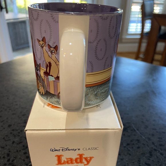 Disney Vintage NWT Lady & the Tramp Collectible Mug in Original Box RARE FIND - Picture 3 of 7